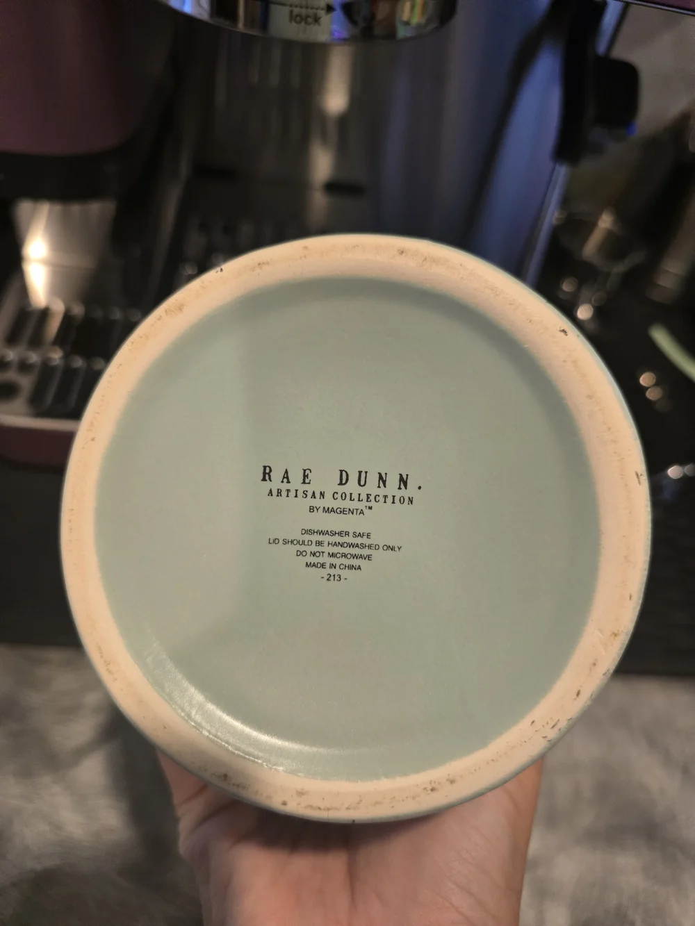 Rae Dunn green ceramic